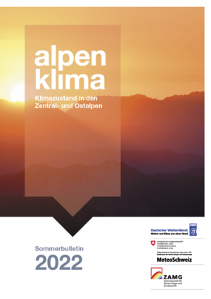 Titelblatt der ersten Ausgabe von Alpenklima © DWD-MeteoSchweiz-ZAMG