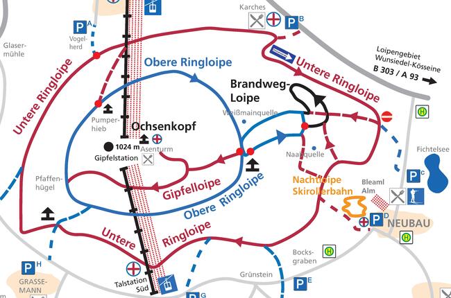 Loipennetz Fichtelgebirge