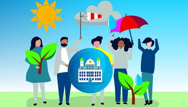 Logo Klimaanpassung und Bürgerbeteiligung Augsburg