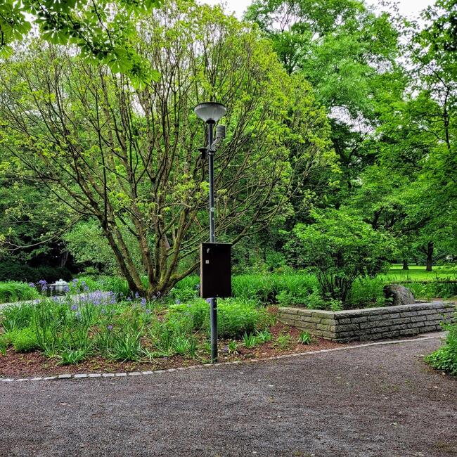 Wetterstation im Park Schöntal