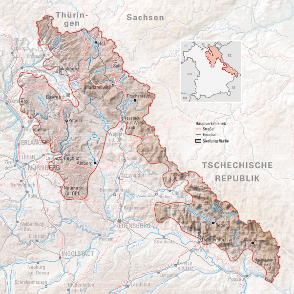 Klimaregion Ostbayerisches Hügel- und Bergland.