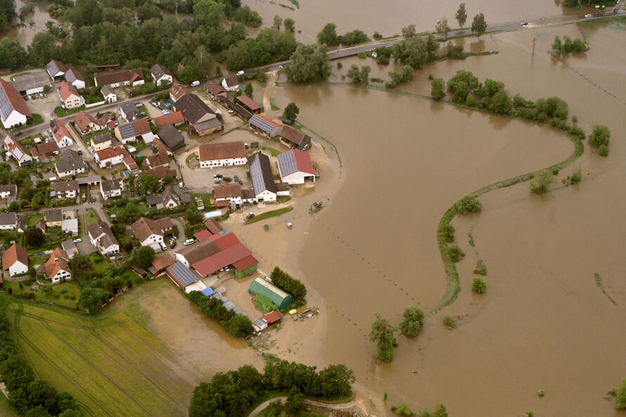 Hochwasser am Fluss Paar Anfang Juni 2024 (Quelle: WWA-REG).